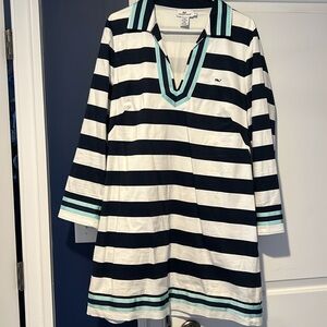 Vineyard Vines 3/4 Sleeve Striped Dress size 16
